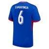 Maglia ufficiale Francia Camavinga 6 Casa Euro 2024 per Uomo